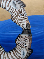 Load image into Gallery viewer, Zebra in Water
