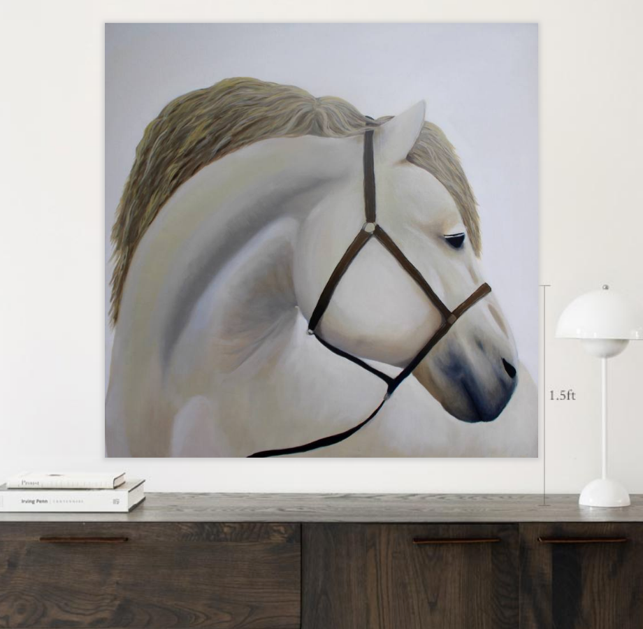 White Horse Portrait